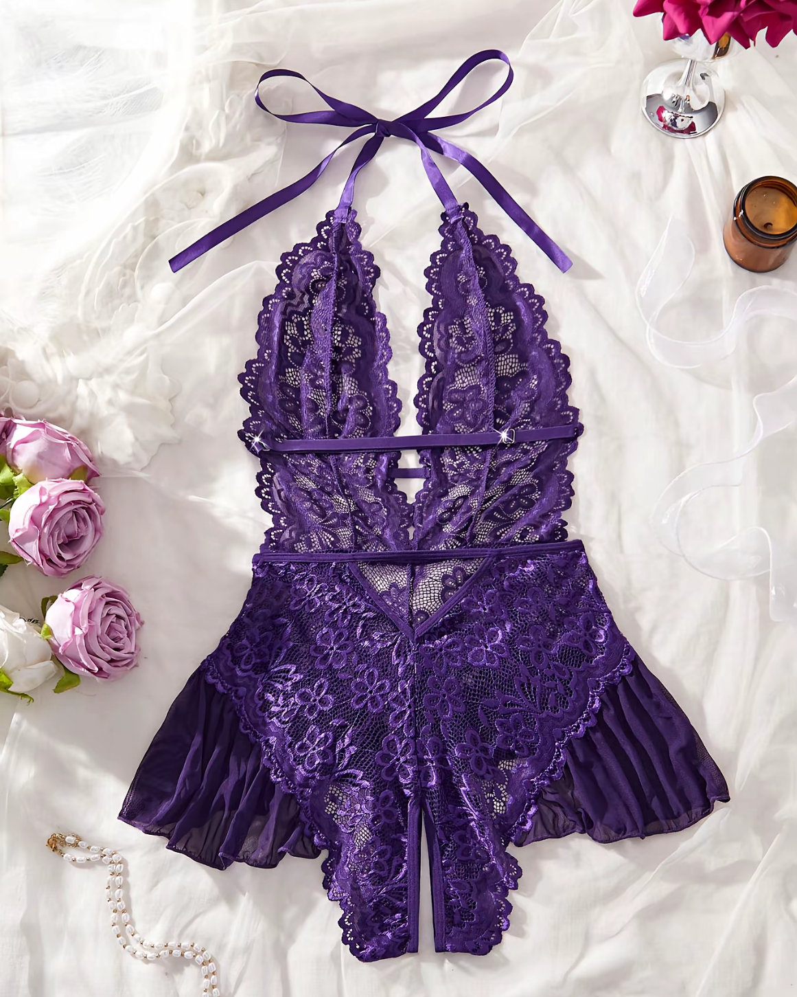 Women’s Sexy Open Crotch Bodycon Underwear