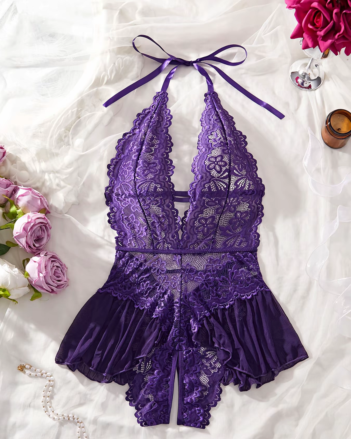 Women’s Sexy Open Crotch Bodycon Underwear